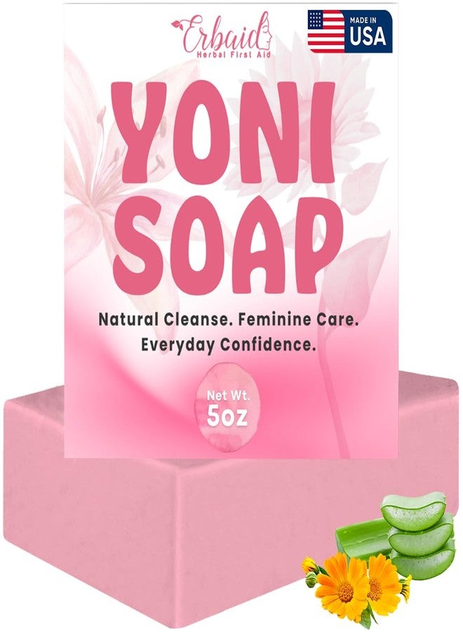 Erbaid Yoni Soap – pH Balance Feminine Wash for Odor Control & Hydration – Gentle Yet Effective Vaginal Wash for Daily Intimate Hygiene – Natural Cleansing & Moisturizing Vagina Soap for Women, Made in USA - Image 1